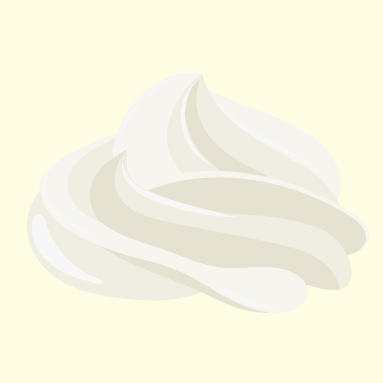 Swirl of sweet cream soft serve ice cream